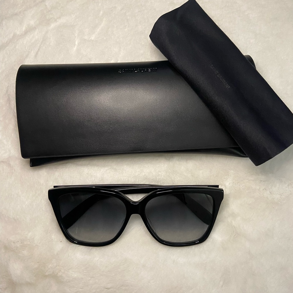 Saint Laurent Gradient Black Sunglasses